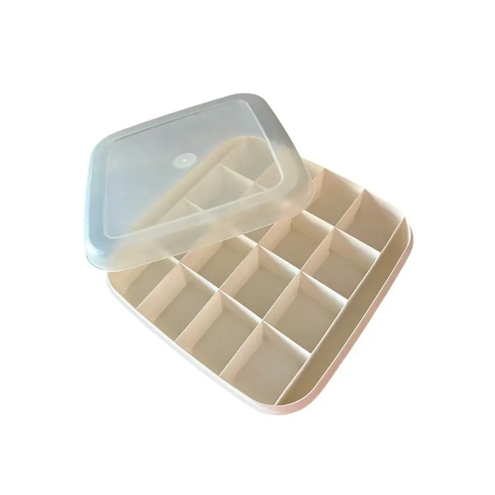 Craftstor 16 Compartment Plastic Craft Sewing Bead Organizer Insert Tray and lid